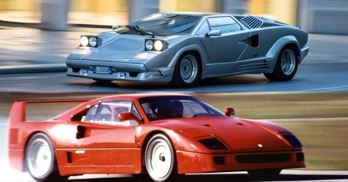 Review mendalam: Lamborghini Countach vs Ferrari Daytona SP3, desain dan teknologi