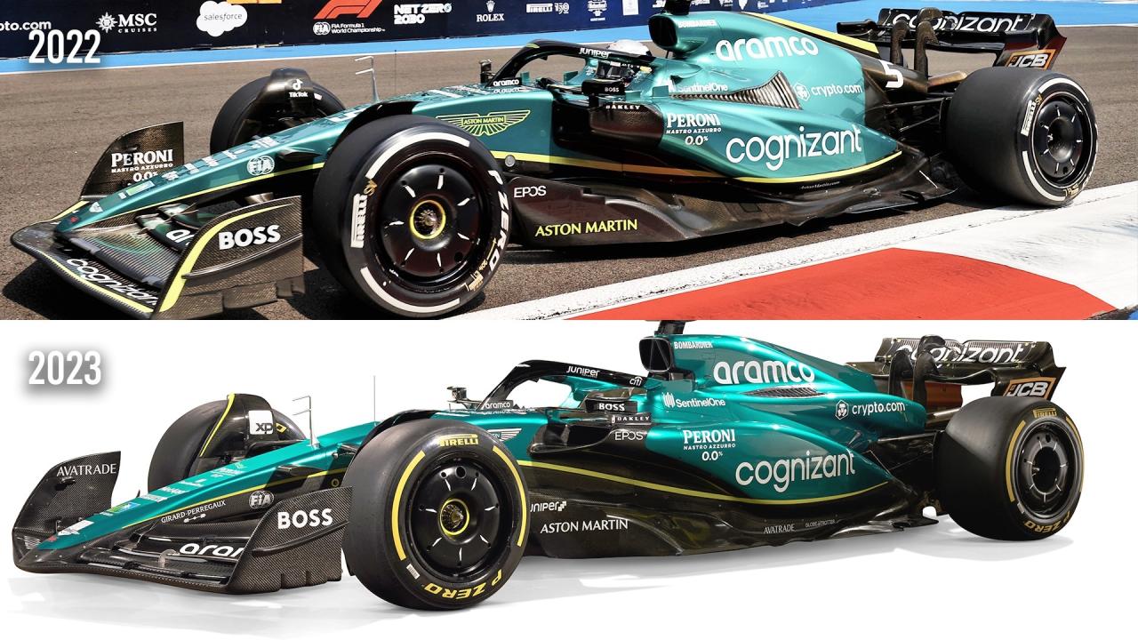 Perubahan signifikan desain mobil f1 2023